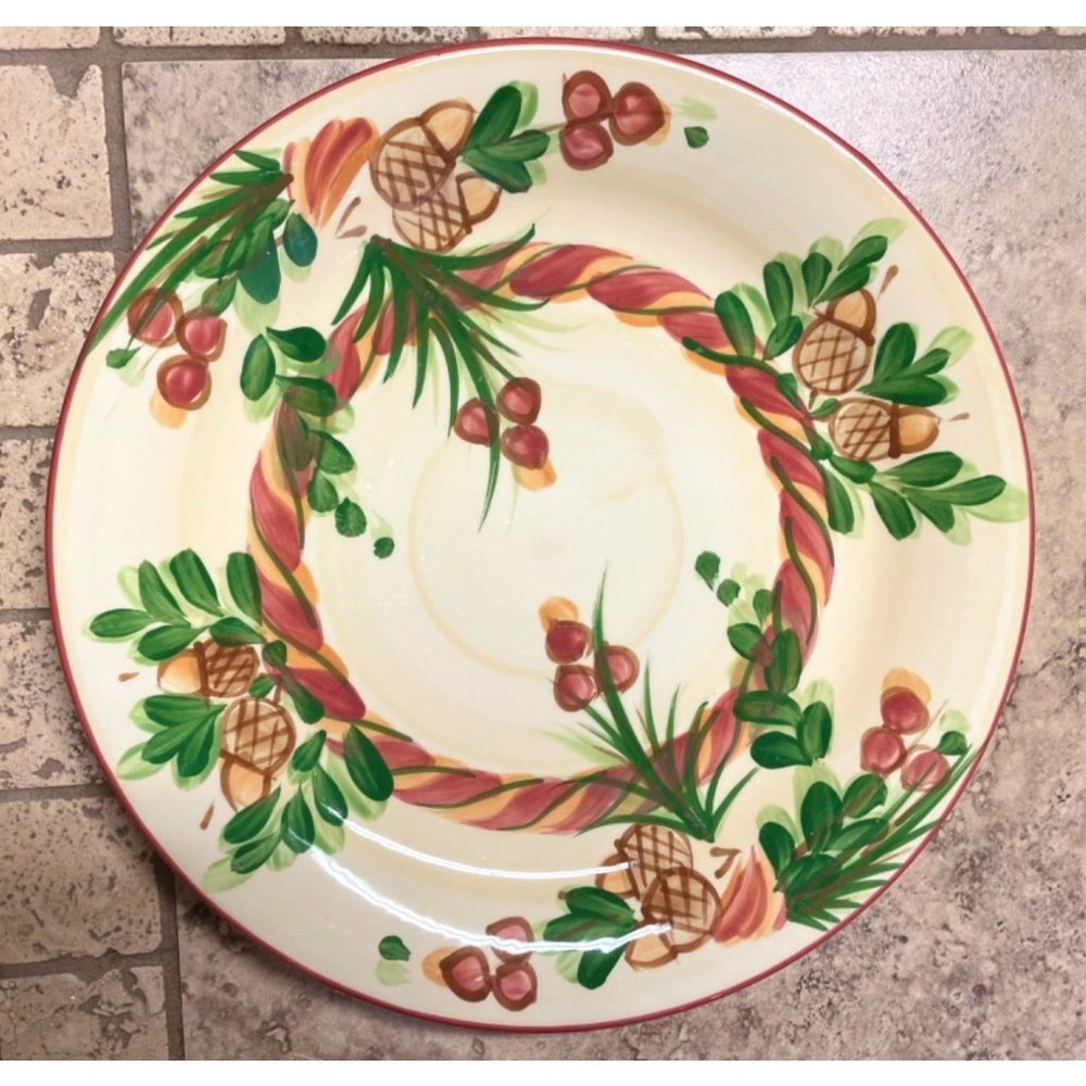 Christmas Memories by Gail Pittman, signed, plate, server